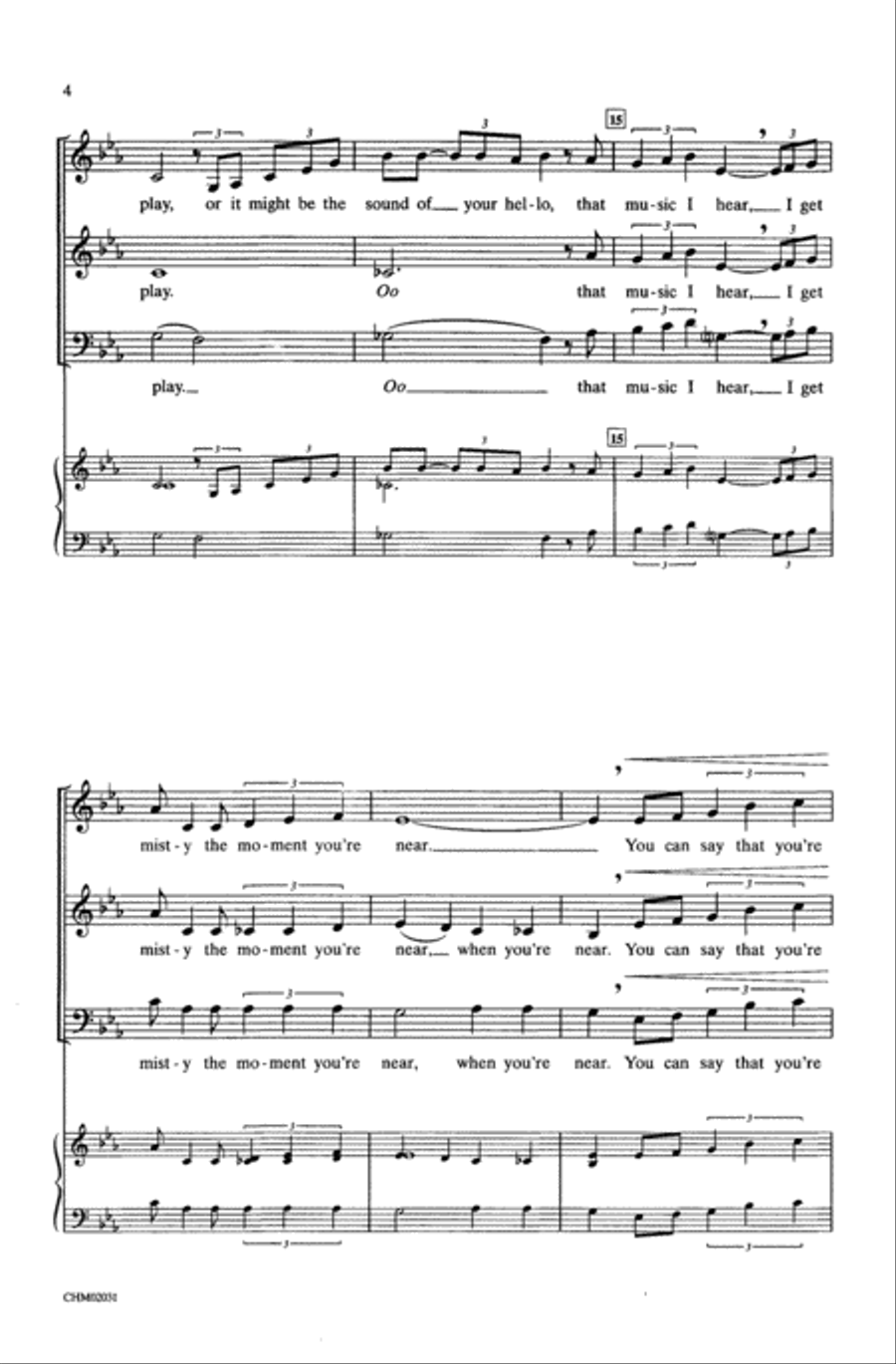 Misty - SAB Misty - SAB 3-Part scores gallery preview page 4