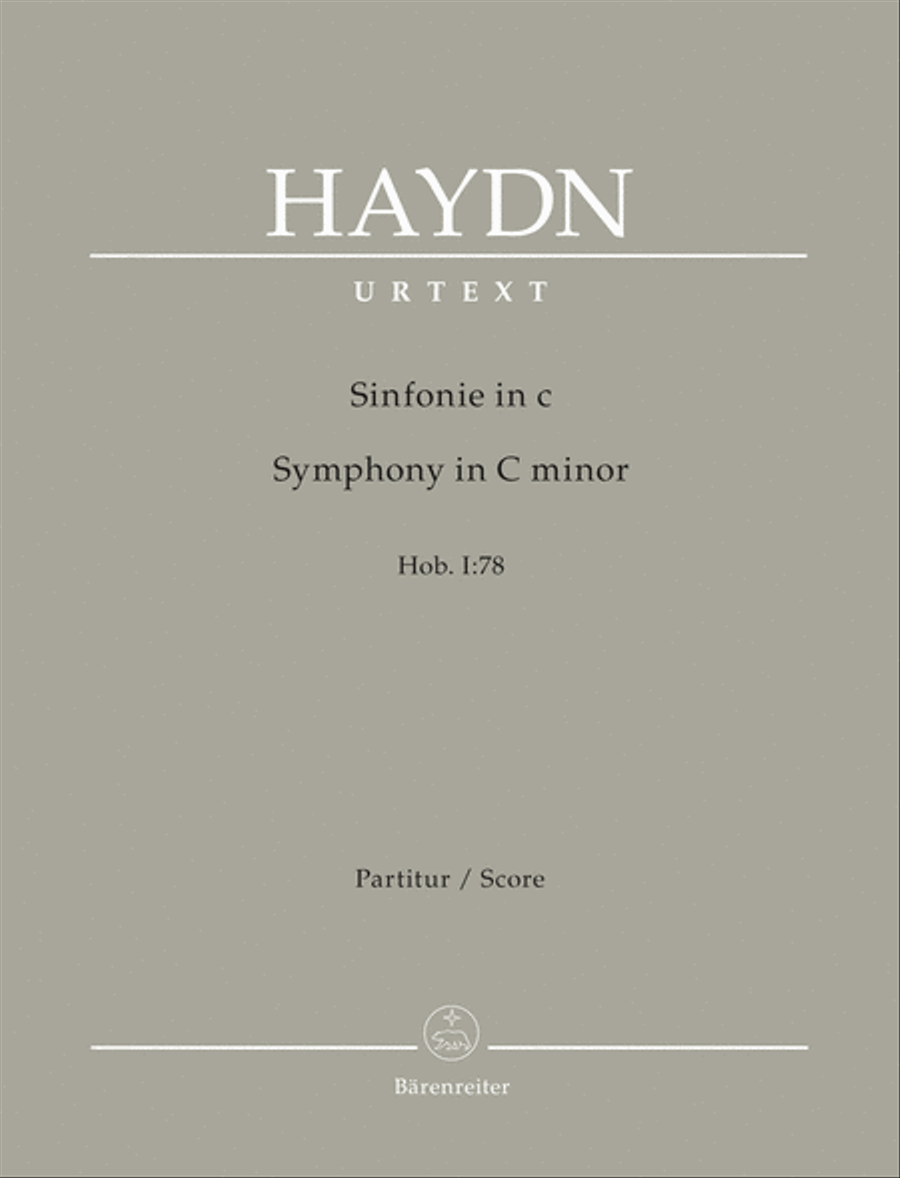Symphony in C minor Hob I:78 Orchestra scores gallery preview page 1