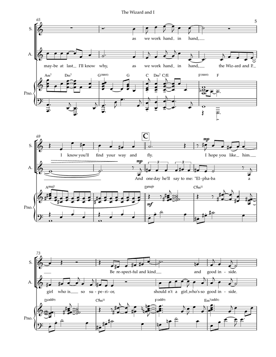 The Wizard And I SA scores gallery preview page 5