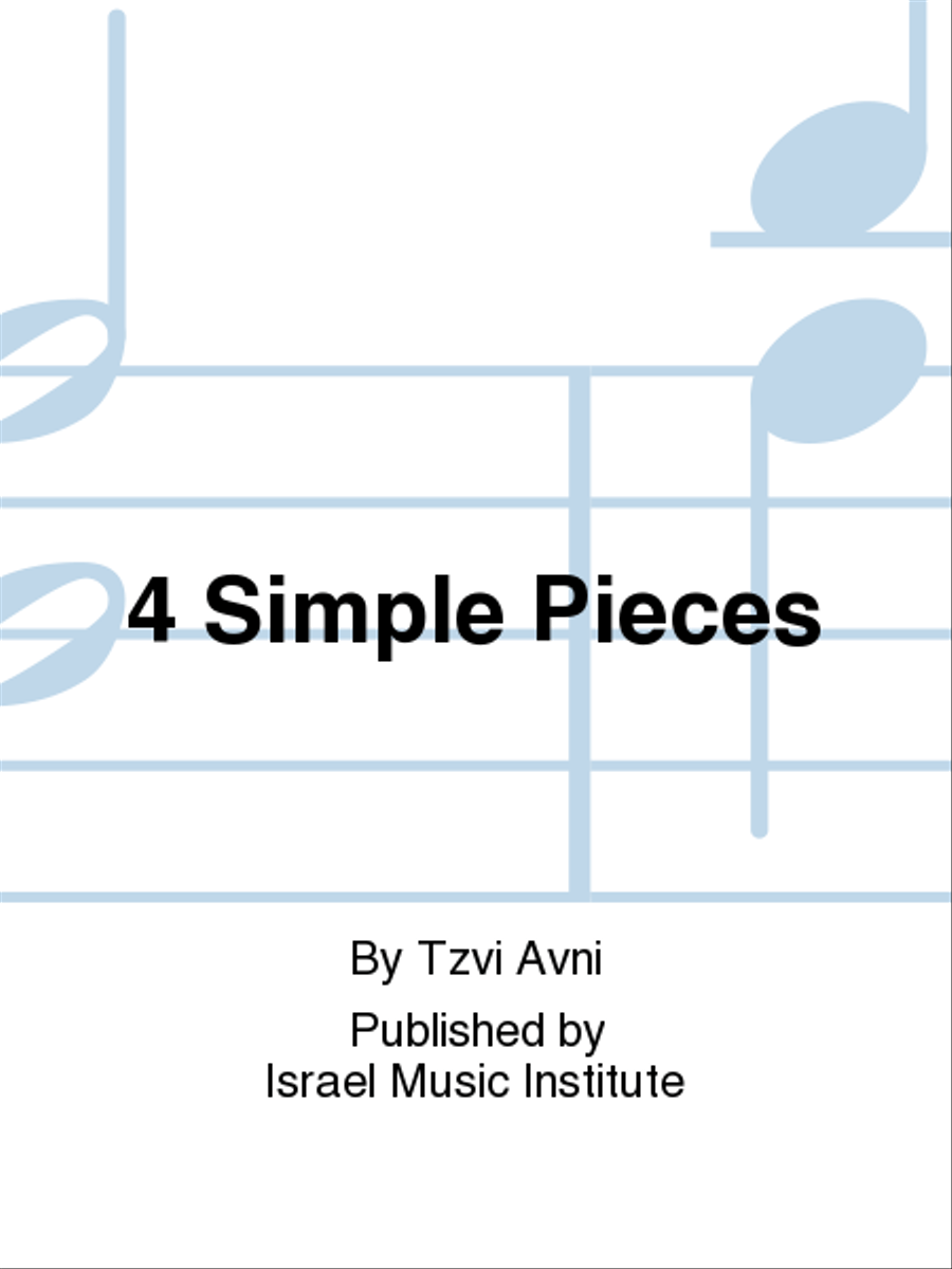 Four Simple Pieces Flute Solo scores gallery preview page 1