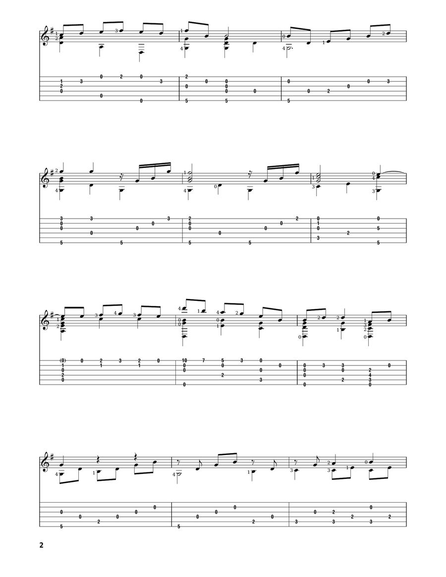 Musetta's Waltz (Quando Men Vo) Acoustic Guitar scores gallery preview page 2