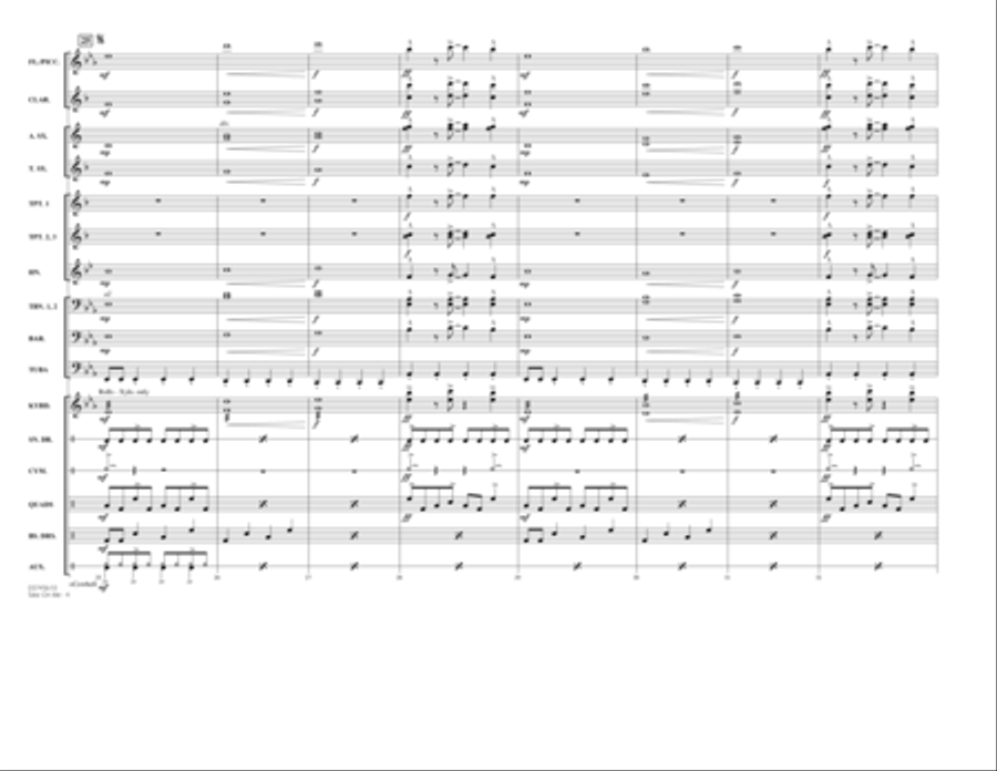 Take On Me - Full Score Marching Band scores gallery preview page 4