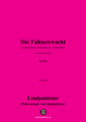 Book cover for Lindpaintner-Die Fahnenwacht,Op.114,in D Major