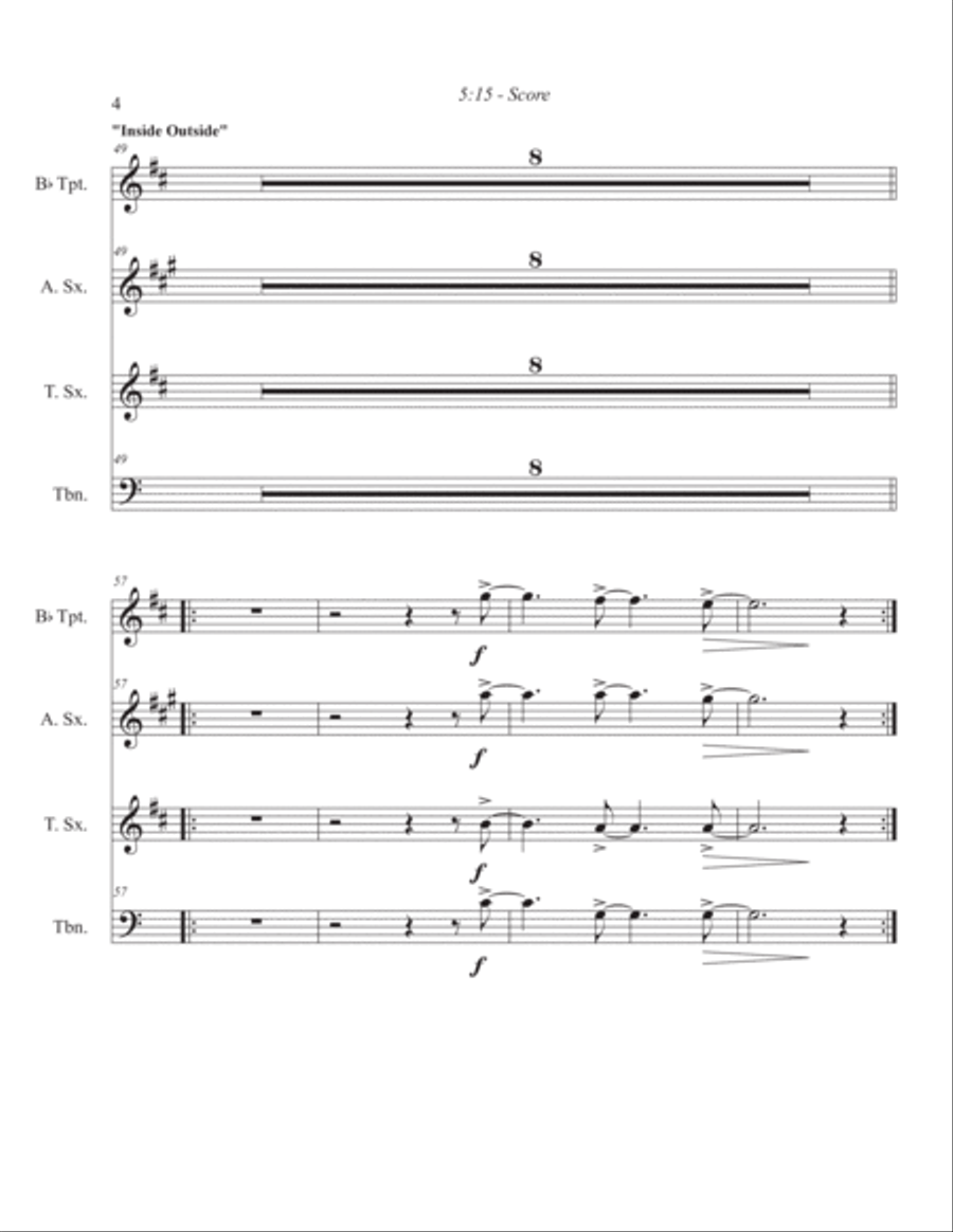 5:15 Tenor Saxophone scores gallery preview page 4