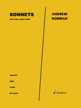 Book cover for Sonnets for Viola and Piano
