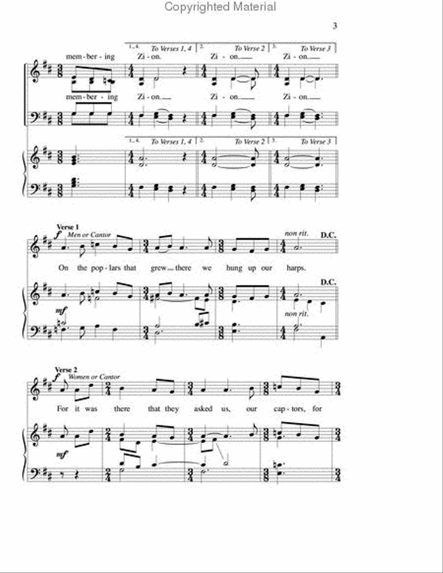 By the Rivers of Babylon 4-Part scores gallery preview page 3