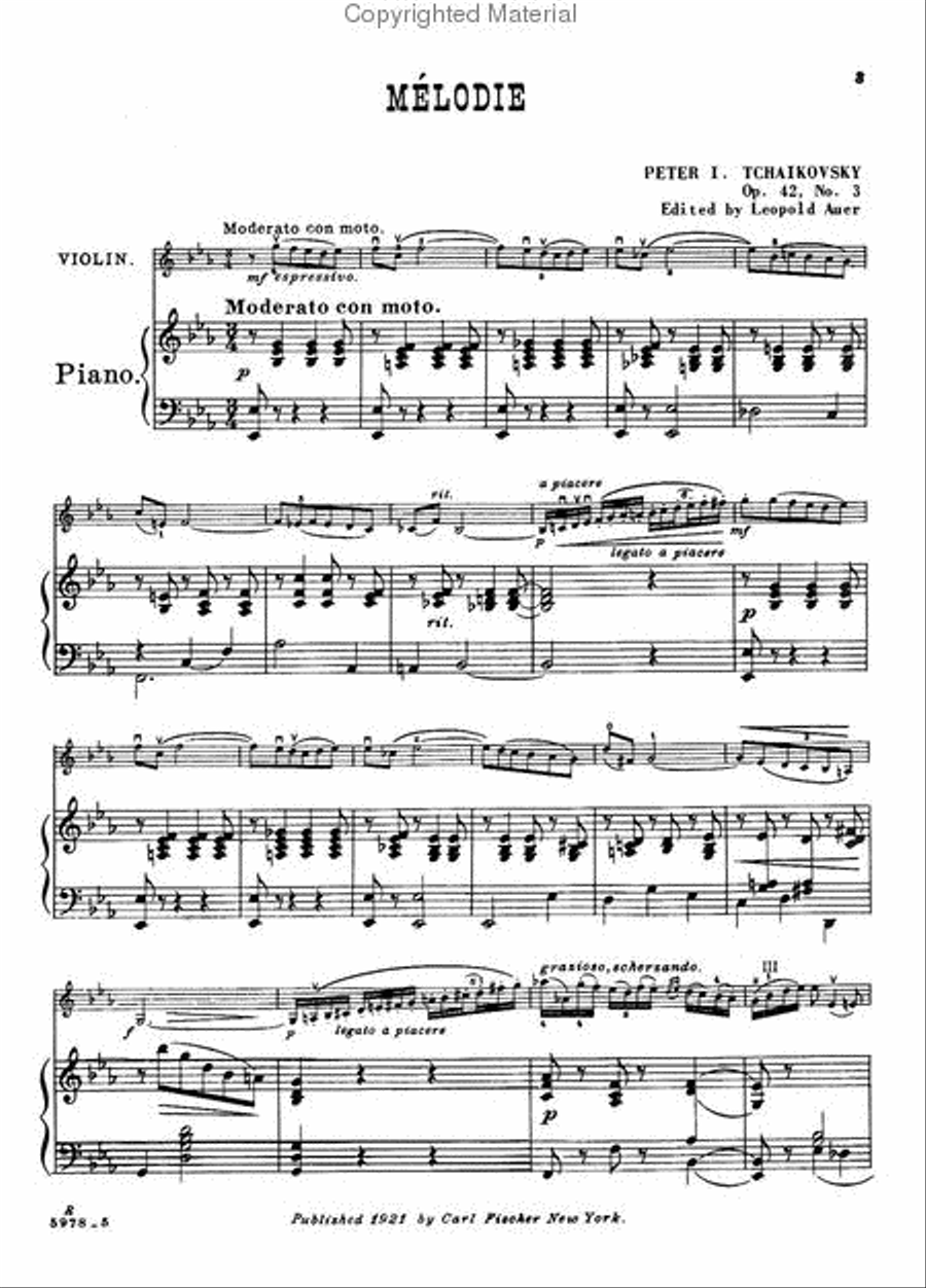 Melodie Melodie Violin Solo scores gallery preview page 2