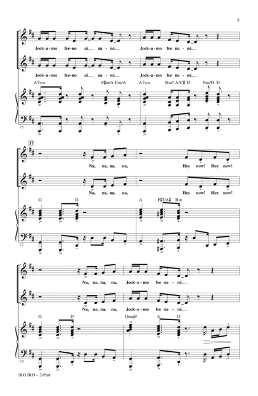 Iko Iko Iko Iko 2-Part scores gallery preview page 3
