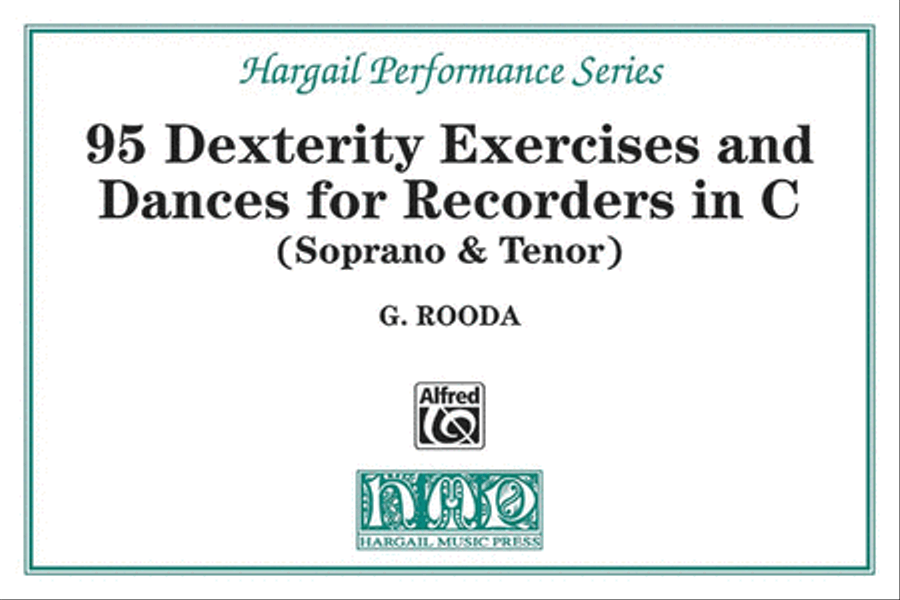 Finger Dexterity Exercises And Pieces For C Recorders (Soprano & Tenor) Recorder scores gallery preview page 1