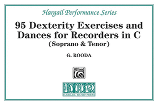Book cover for Finger Dexterity Exercises And Pieces For C Recorders (Soprano & Tenor)