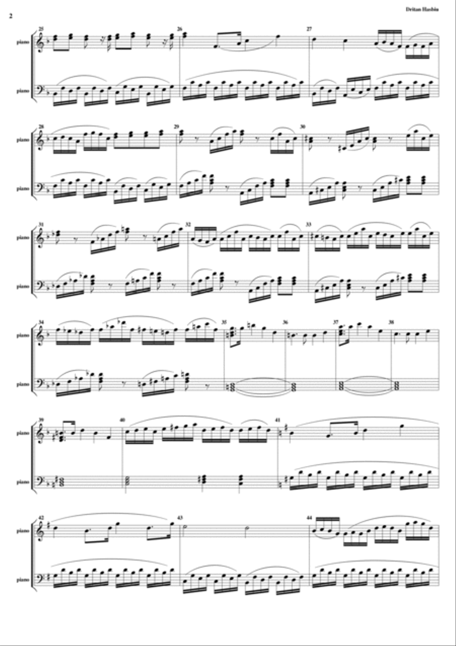 The cloud Piano Solo scores gallery preview page 2