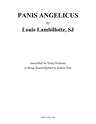 Book cover for Panis Angelicus (Version for String Quartet/Quintet)