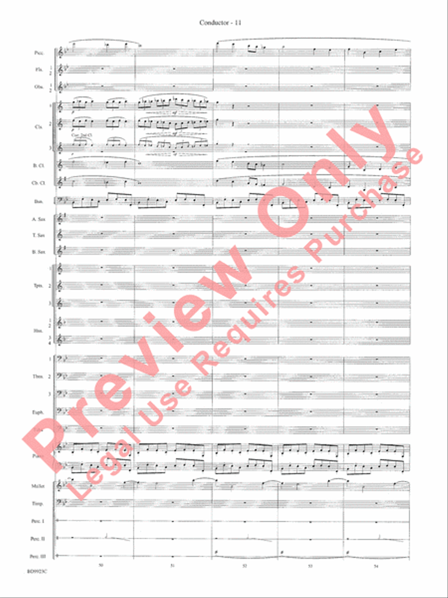 The Winds of Poseidon (from The Odyssey (Symphony No. 2)) Concert Band scores gallery preview page 15