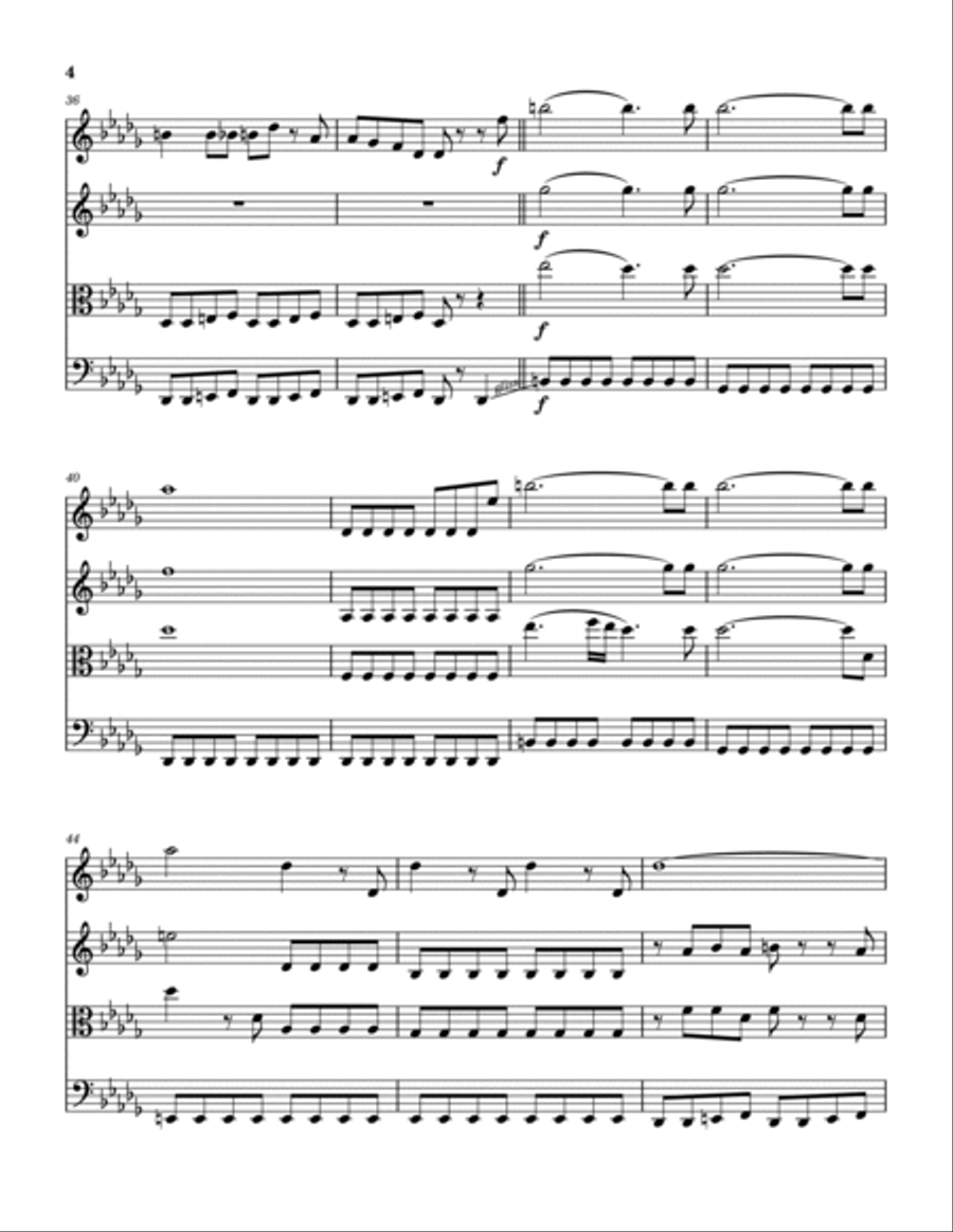 Ride Out Ride Out String Quartet scores gallery preview page 5