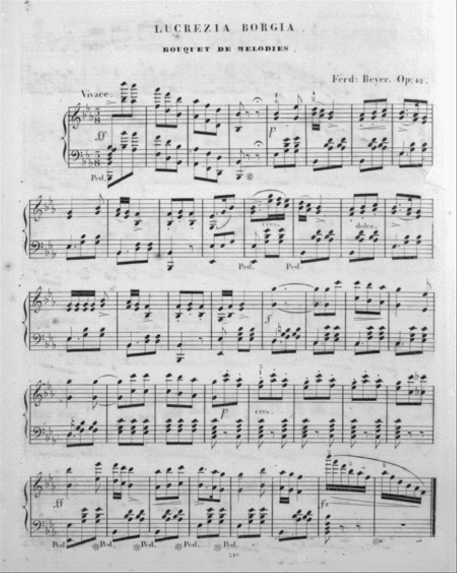 Fantaisies Instructives Sur Des Motifs D'Operas Favoris. Boquet De Melodies Piano Solo scores gallery preview page 2