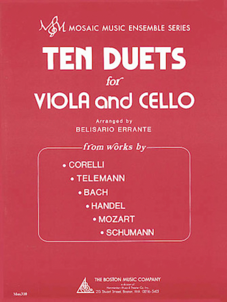 Ten Duets for Viola and Cello String Duet scores gallery preview page 1