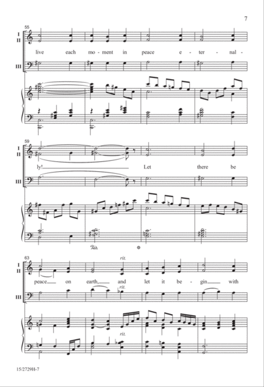 Let There Be Peace Let There Be Peace 3-Part scores gallery preview page 8
