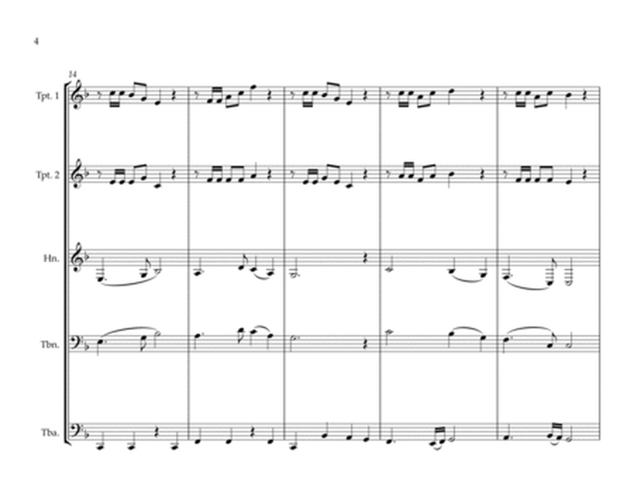 Limburg Provincial Anthem (Limburg, mijn Vaderland - In ’t bronsgroen eikenhout) for Brass Quintet image number null
