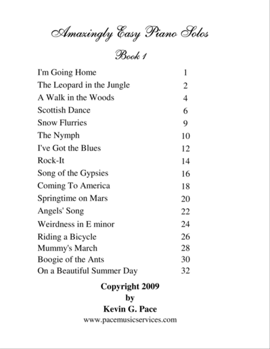 Amazingly Easy Piano Solos - book 1 Easy Piano scores gallery preview page 3