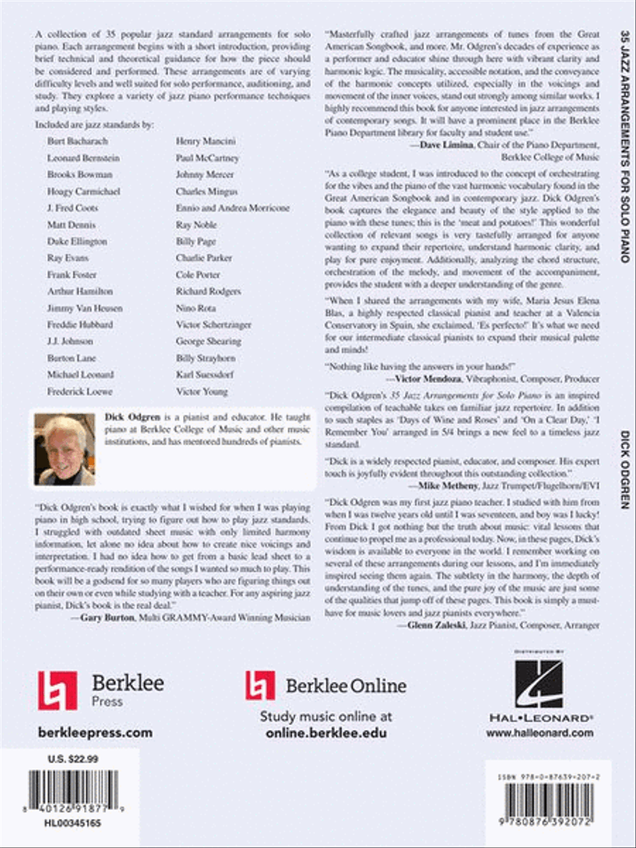 35 Jazz Arrangements for Solo Piano Piano Solo scores gallery preview page 11