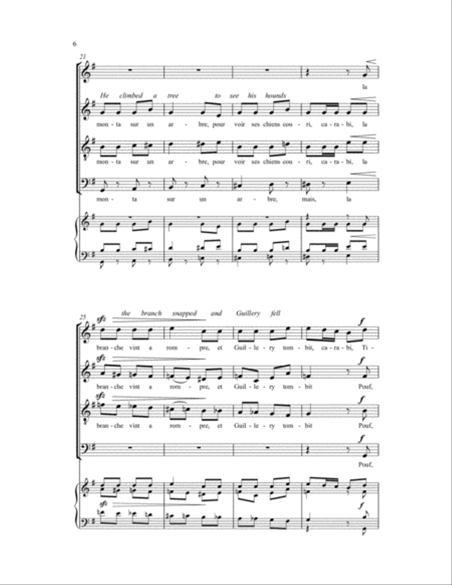 Compere Guillery SSATB scores gallery preview page 6