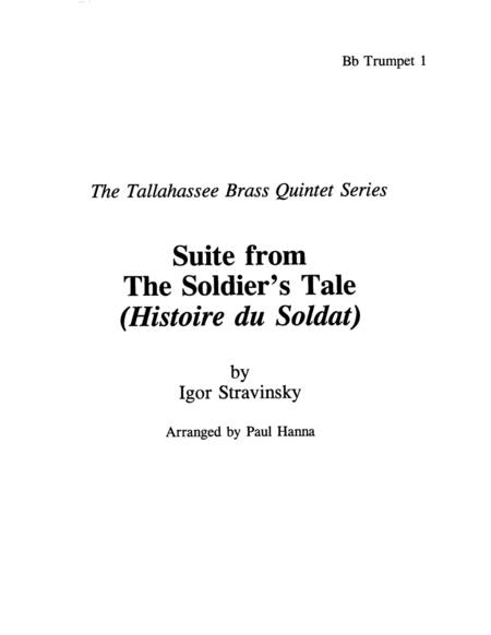 Suite from The Soldier's Tale (Histoire du Soldat)
