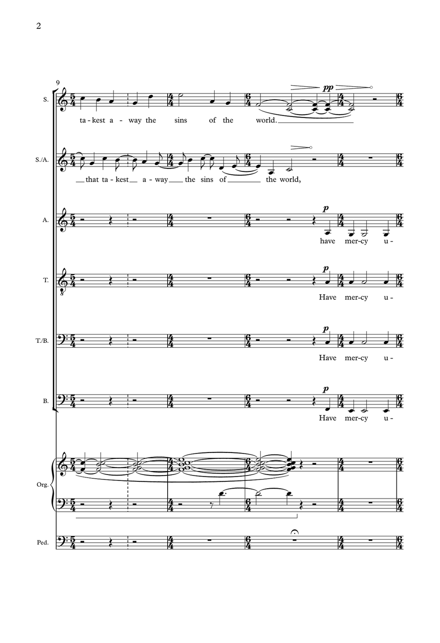Coronation Agnus Dei Coronation Agnus Dei 4-Part scores gallery preview page 2