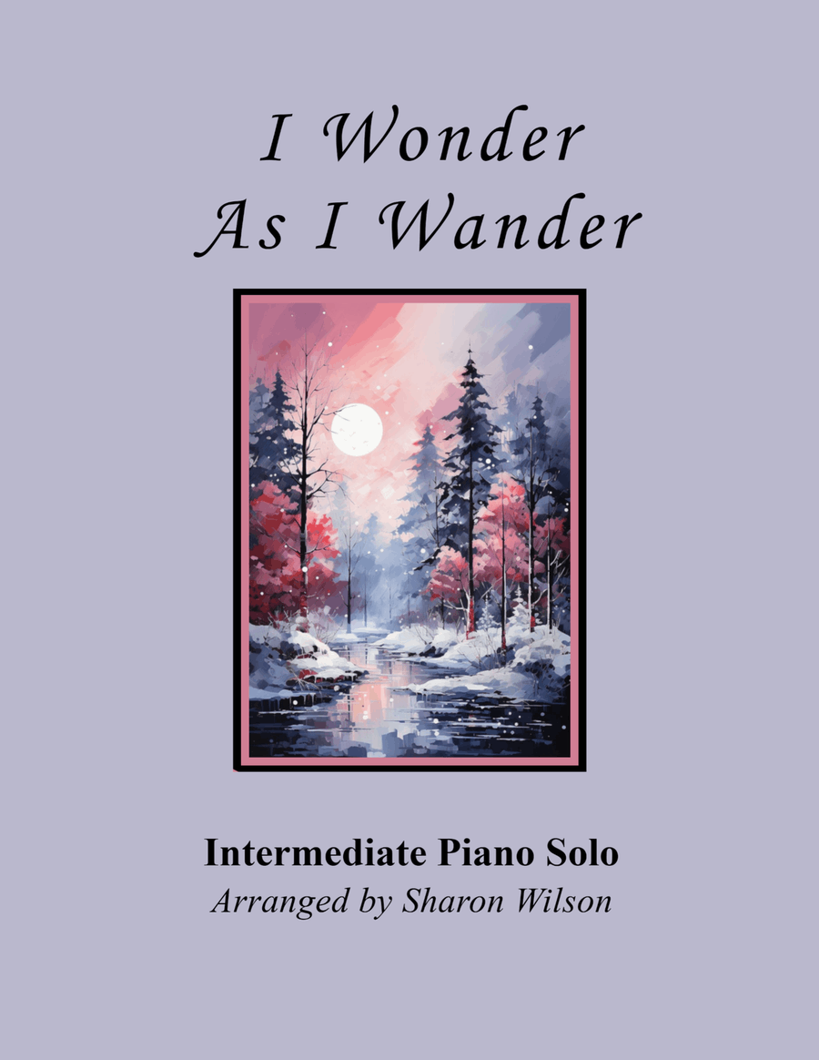 I Wonder As I Wander Piano Solo scores gallery preview page 1