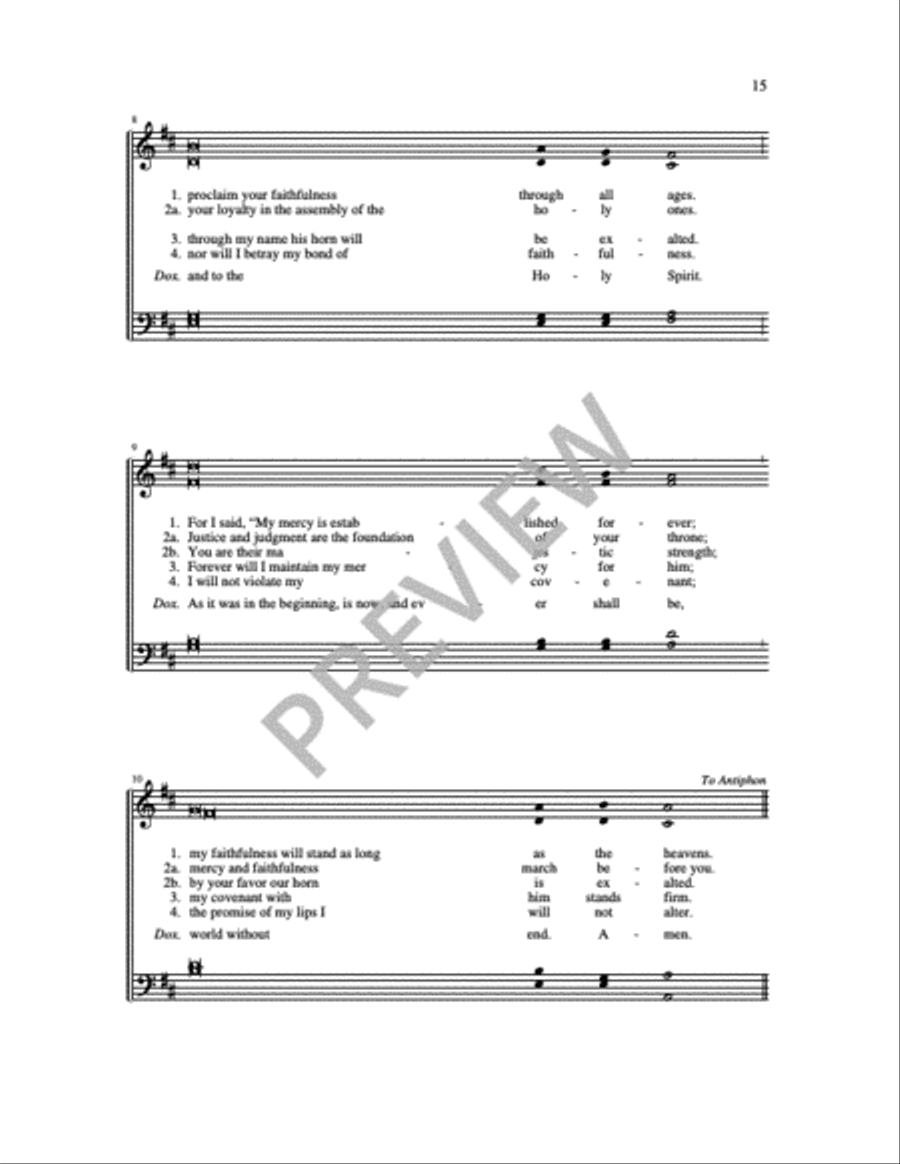 Communion Antiphons for Feasts and Solemnities - Volume 1 Communion Antiphons for Feasts and Solemnities - Volume 1 4-Part scores gallery preview page 14