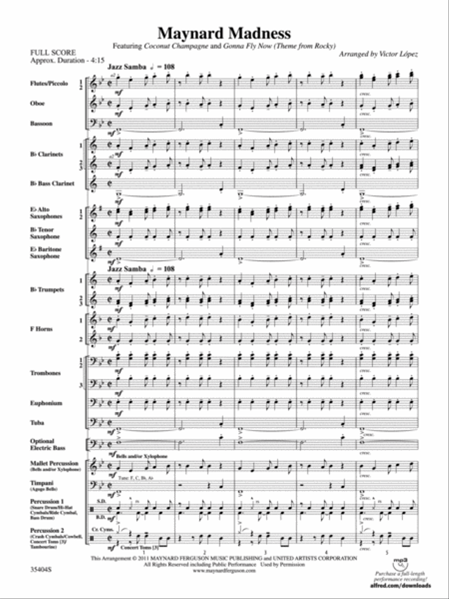 Maynard Madness Maynard Madness Concert Band scores gallery preview page 2