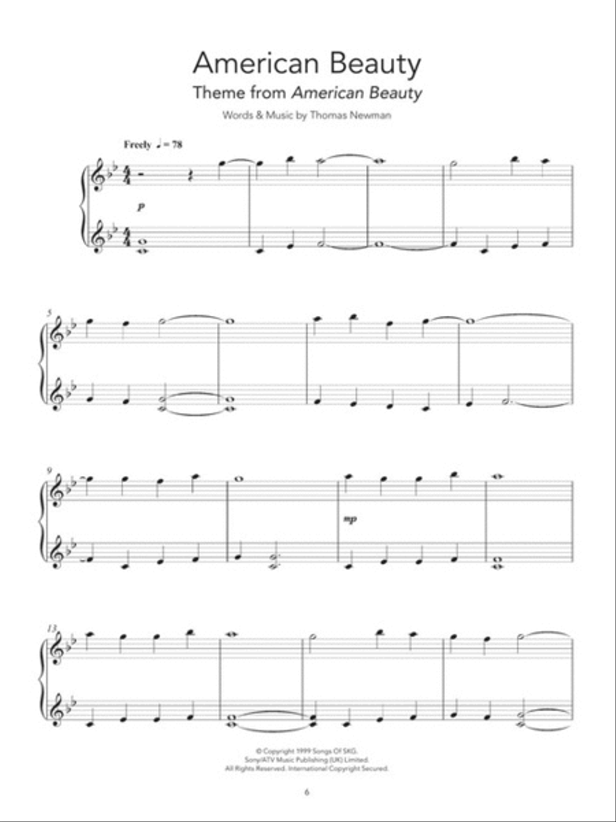 Peaceful Piano Solos for Easy Piano Easy Piano scores gallery preview page 3