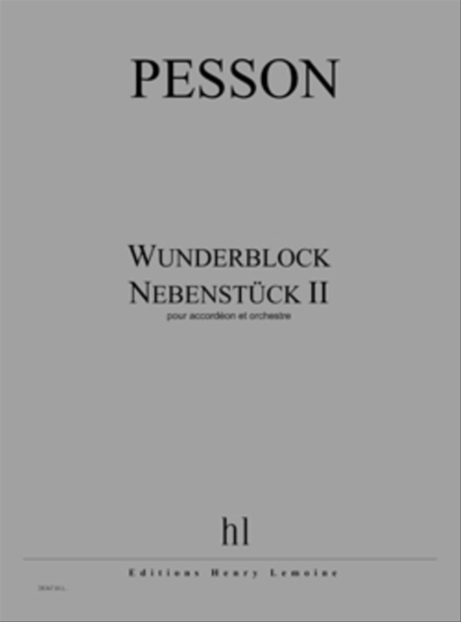 Wunderblock (Nebenstuck II) Orchestra scores gallery preview page 1