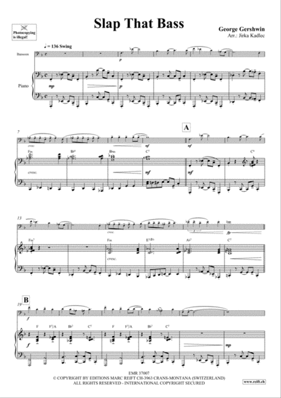 Slap That Bass Bassoon Solo scores gallery preview page 4