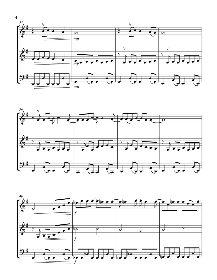 Every Breath You Take String Trio scores gallery preview page 4