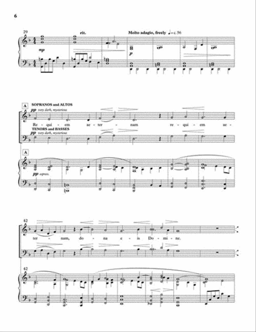 Requiem for the Living 4-Part scores gallery preview page 3