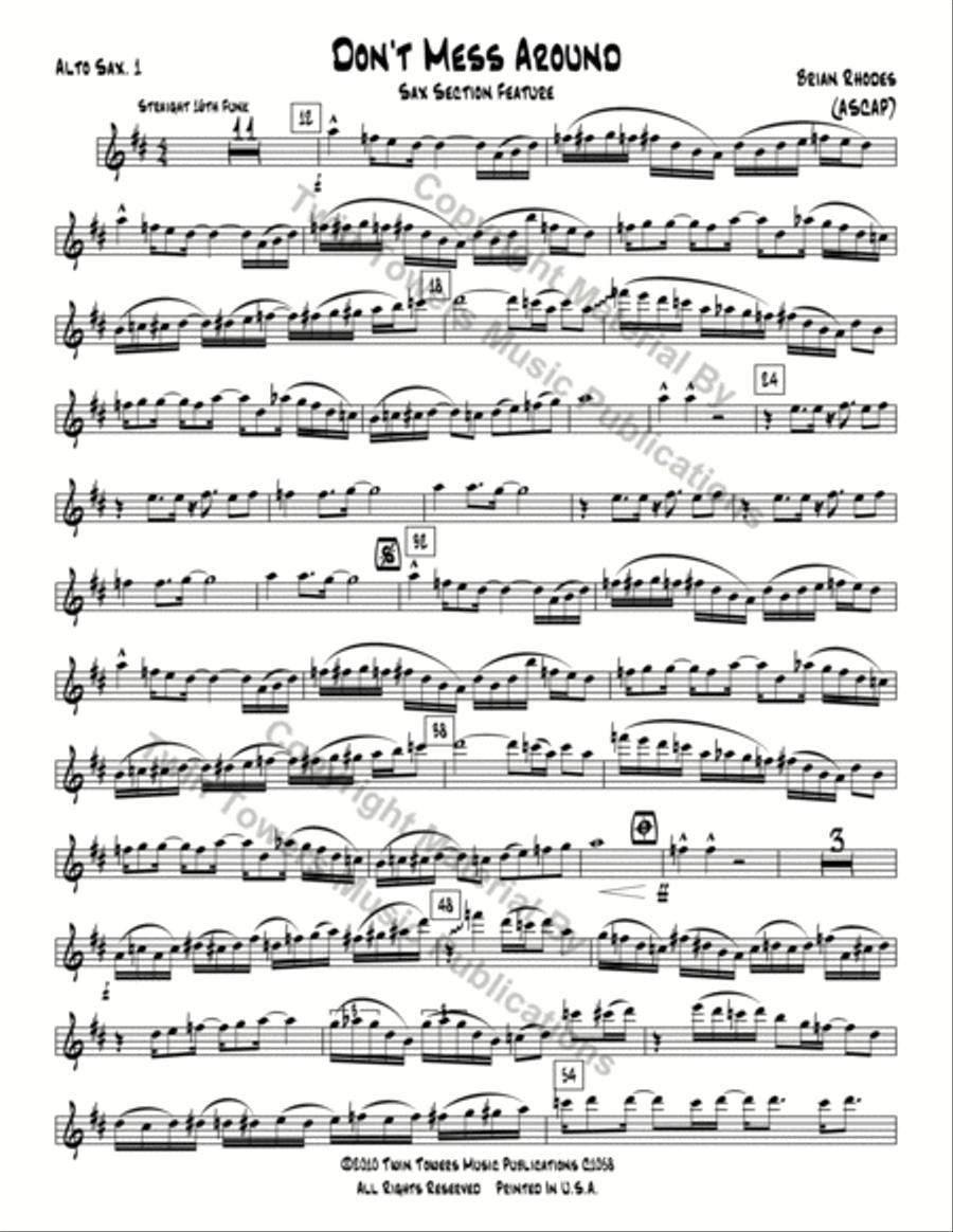 Don't Mess Around Don't Mess Around Jazz Ensemble scores gallery preview page 22