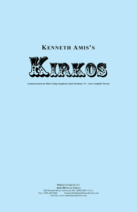 Kirkos - CONDUCTOR'S SCORE ONLY
