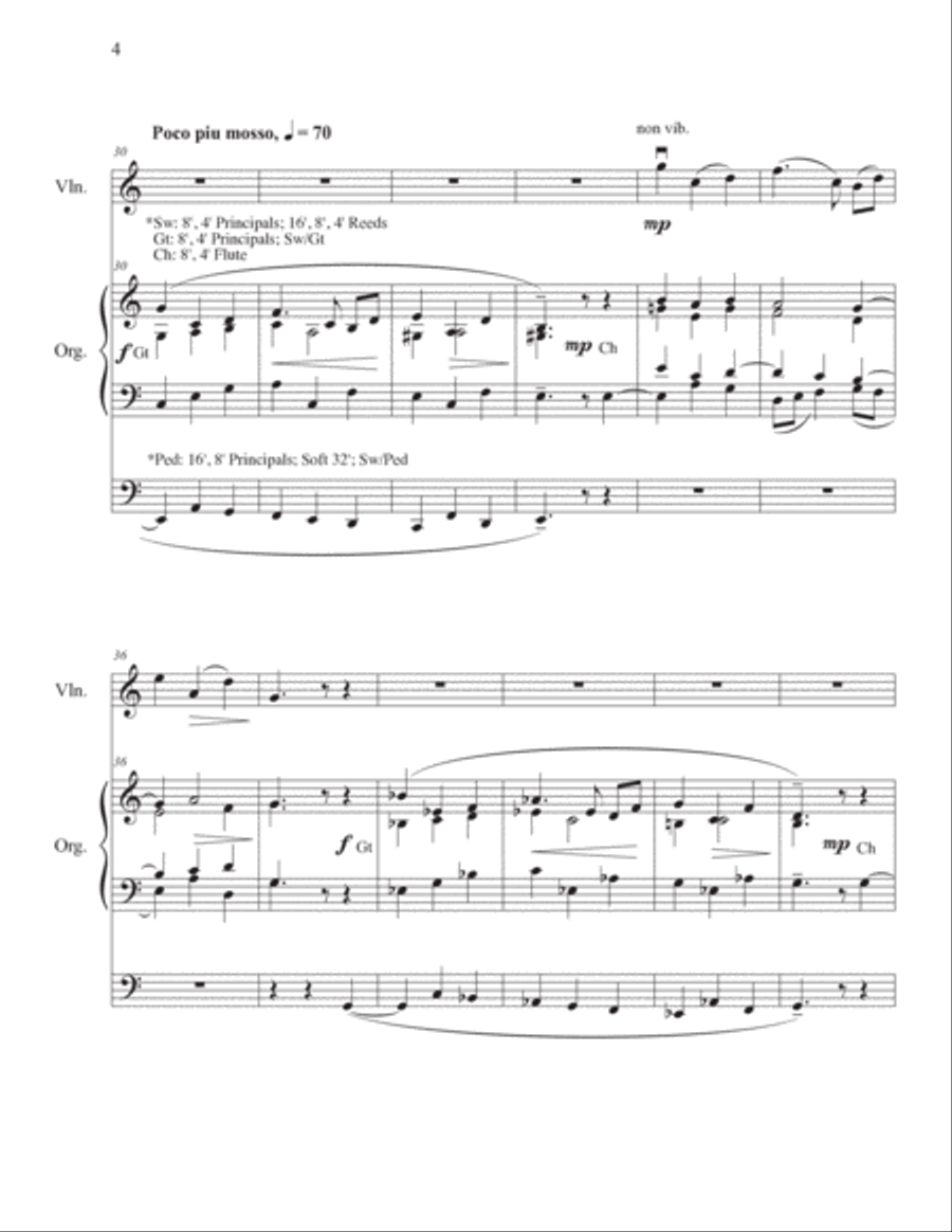 Gothic Hymn String Duet scores gallery preview page 4