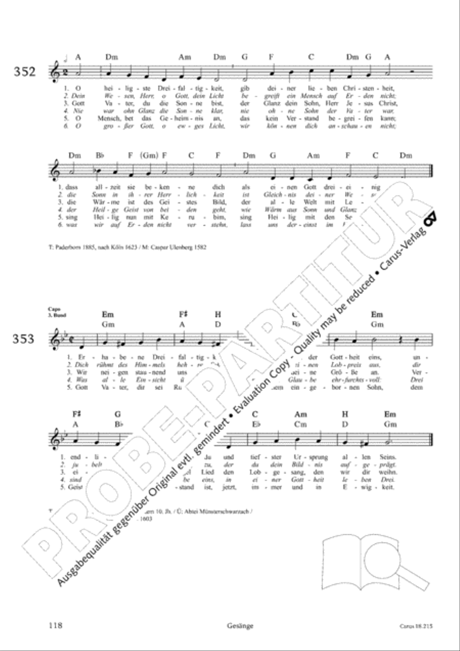 Gitarrenbuch zum Gotteslob Guitar scores gallery preview page 112