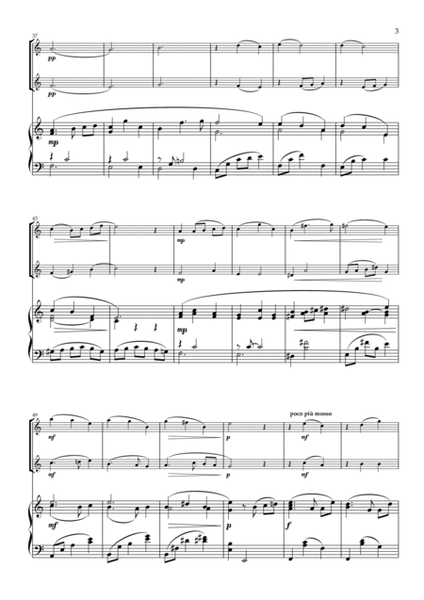 "Valse Sentimentale" Original for Flute Duet and Piano image number null