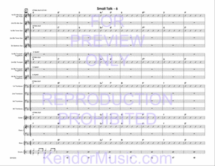 Small Talk Jazz Ensemble scores gallery preview page 7