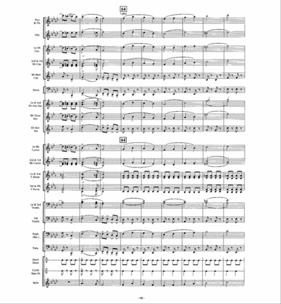 The Big Cage The Big Cage Concert Band scores gallery preview page 9