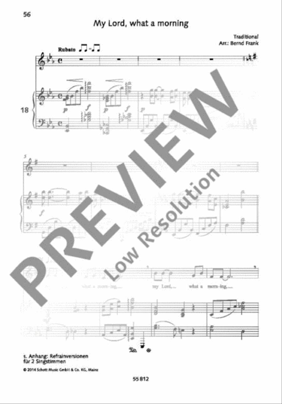 My Lord, what a morning Voice Solo scores gallery preview page 2