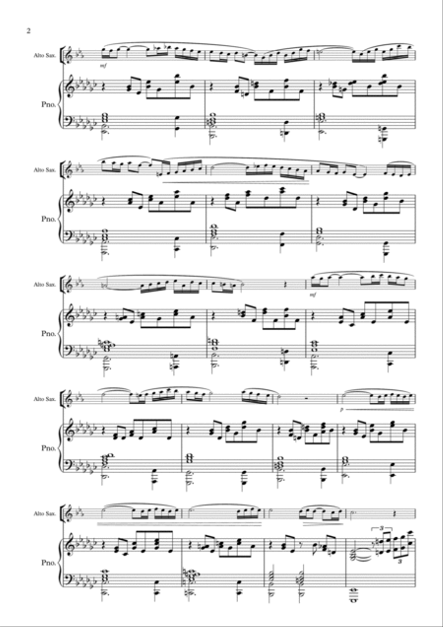 Concerto Pour Une Voix Concerto Pour Une Voix Alto Saxophone scores gallery preview page 2