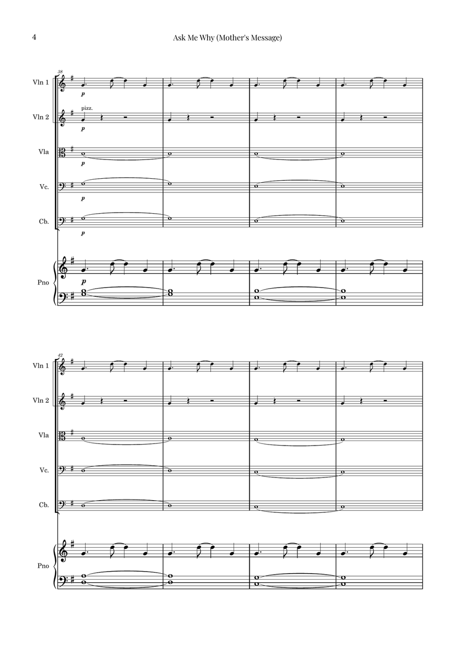 The Boy And The Heron String Orchestra scores gallery preview page 4