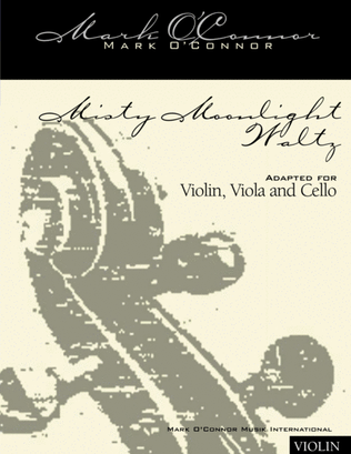 Book cover for Misty Moonlight Waltz (violin part - vln, vla, cel)