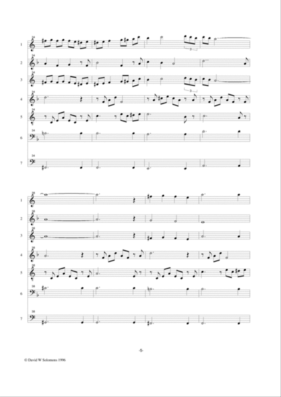 L'incantatrice del Norte (The Enchantress of the North) for ocarina septet ocarina scores gallery preview page 5