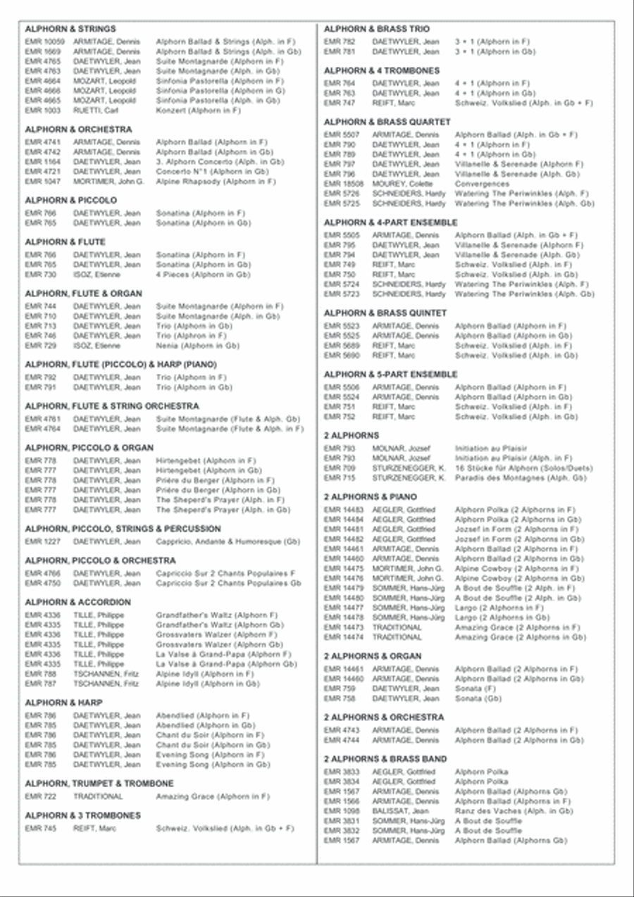 Alphorn Ballad Organ scores gallery preview page 9