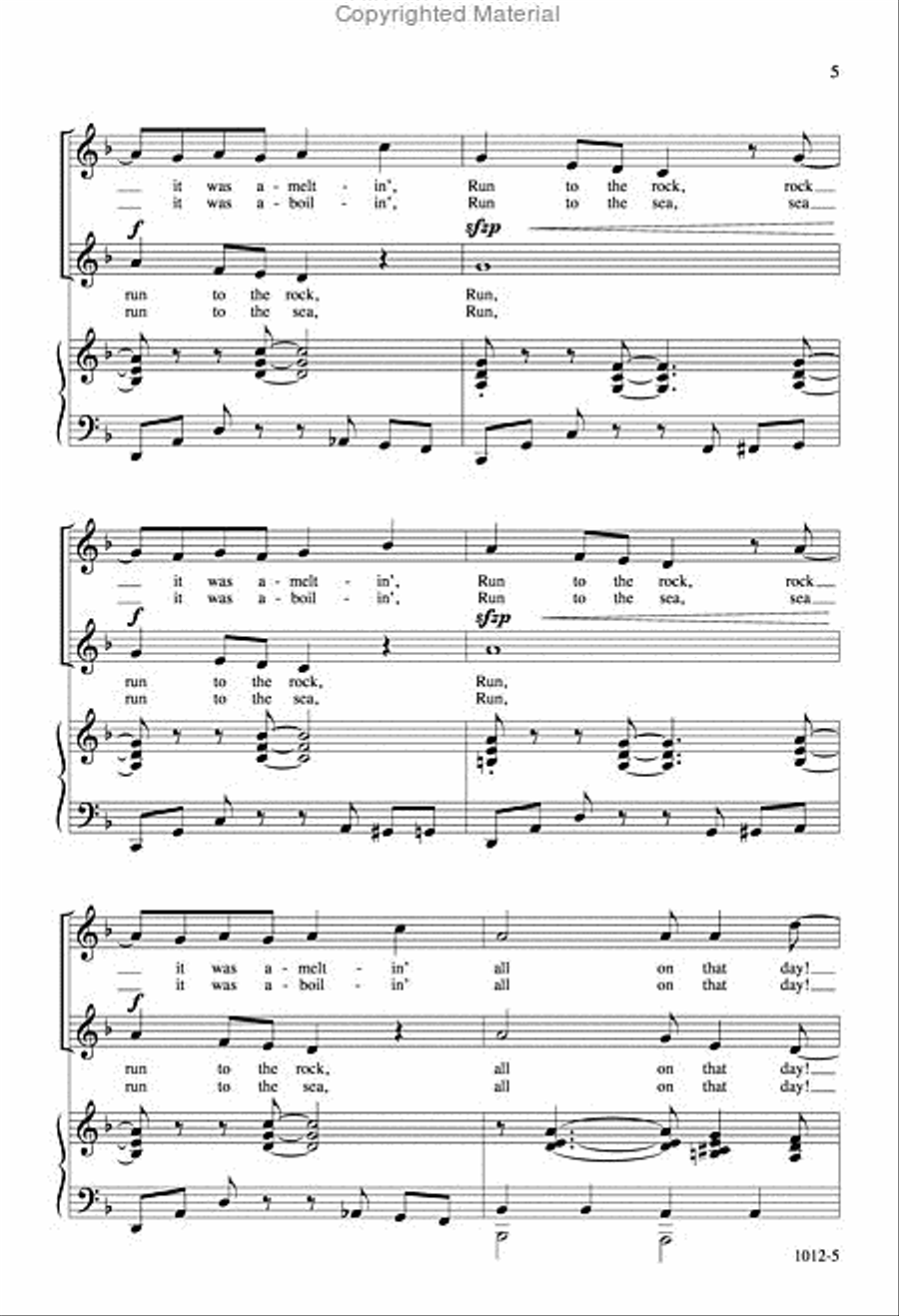 The Sailor and the Sinner Man - SA Octavo SA scores gallery preview page 4