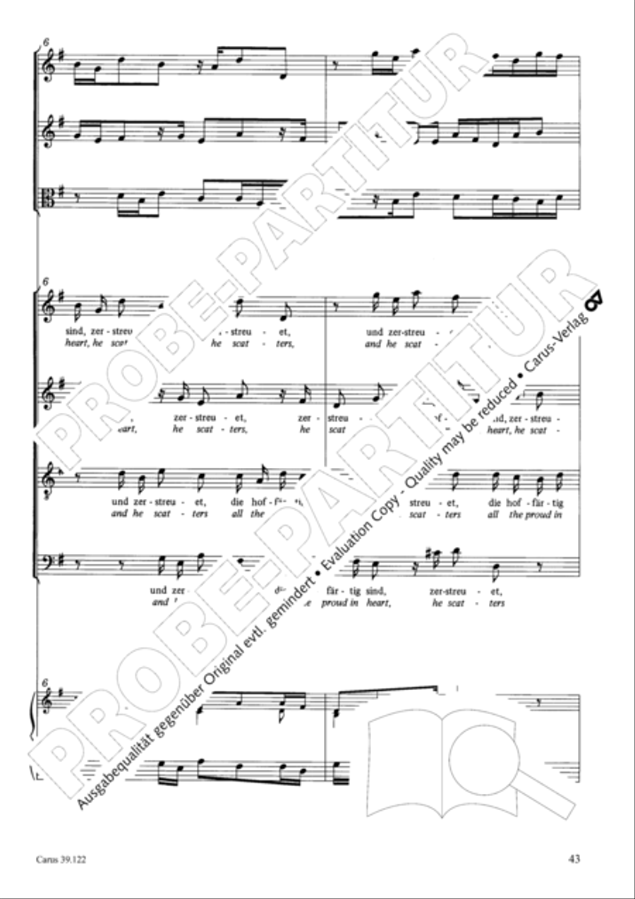 All my spirit exalts (With my spirit I praise the Lord) 4-Part scores gallery preview page 44